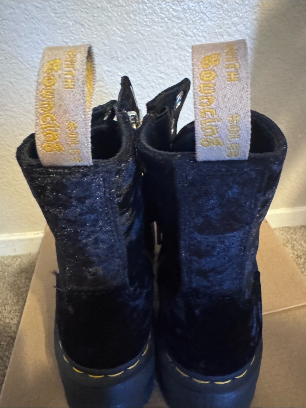 Dr. Martens Vegan Jadon Max Platform Boot - Black - Picture 4 of 6